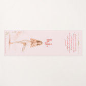 Tapis De Yoga Personalized Illustrated Libra Zodiac Quote (Devant (Horizontal))