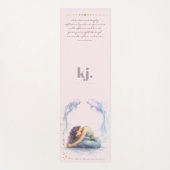 Tapis De Yoga Personalized Illustrated Pisces Zodiac Quote (Devant)