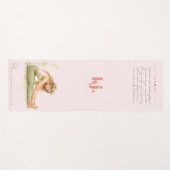 Tapis De Yoga Personalized Illustrated Virgo Zodiac Quote (Devant (Horizontal))