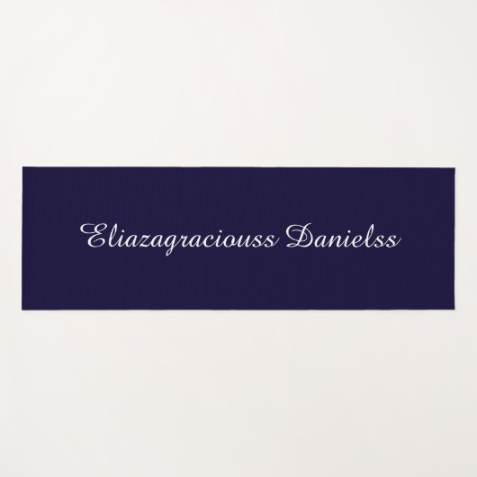 Tapis De Yoga Personalized Modern Cute Cool Elegant Script Name (Devant (Horizontal))
