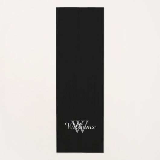 Tapis De Yoga Personalized Monogram Custom Name and Initial (Devant)