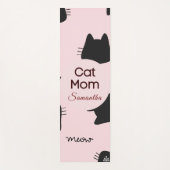 Tapis De Yoga Personnalisable Cat-Mom (Devant)