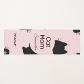 Tapis De Yoga Personnalisable Cat-Mom (Devant (Horizontal))