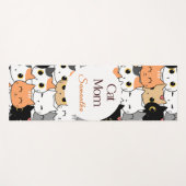 Tapis De Yoga Personnalisable Cat-Mom (Devant (Horizontal))