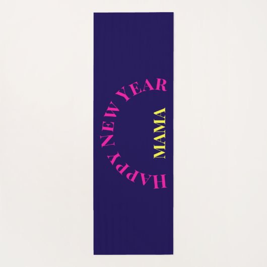 Tapis De Yoga Personnalisable "Plier comme 2025" Yoga Cat (Dos)