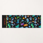 Tapis De Yoga Personnalisation de l'espace d'aquarelle des astro (Devant (Horizontal))