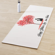 Tapis de yoga personnalisé Amour Mère & Fille