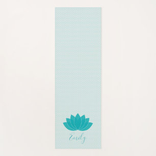 Tapis de Yoga Personnalisé Aqua Lotus