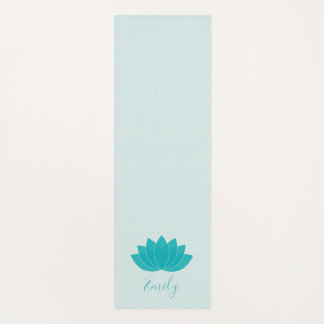 Tapis de Yoga Personnalisé Aqua Lotus