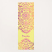 Tapis de Yoga Personnalisé Auri Mandala (Devant)