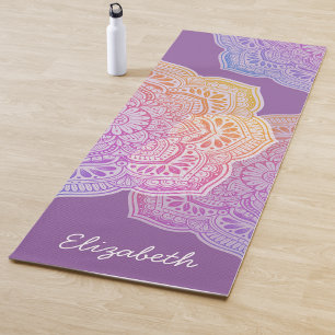 Tapis de Yoga Personnalisé Mandala Iris