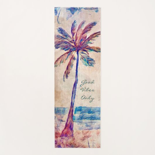 Tapis de yoga personnalisé Palm tree (Devant)