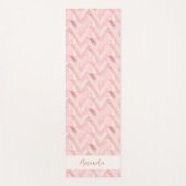 Tapis De Yoga Personnalisé rose moderne (Devant)