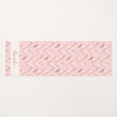 Tapis De Yoga Personnalisé rose moderne (Devant (Horizontal))