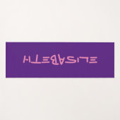 Tapis De Yoga Personnalisé sur mesure - Modèle Elisabeth 1 (Devant (Horizontal))
