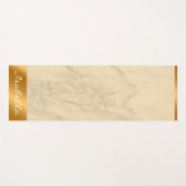 Tapis De Yoga Personnaliser en marbre de Parties scintillant en (Devant (Horizontal))