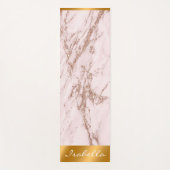 Tapis De Yoga Personnaliser en marbre Parties scintillant rose R (Devant)