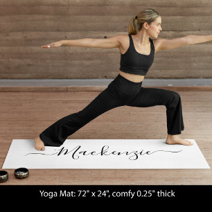 Tapis De Yoga Personnaliser le nom du script Ajouter l'art Arriè