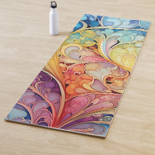 Tapis de Yoga Personnalisés Avec des Motifs