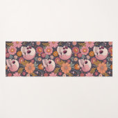 Tapis De Yoga Pétale et os (Devant (Horizontal))