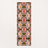 Tapis De Yoga Pétales de Fleur Blancs Abstraits (Devant)