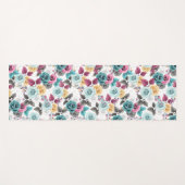 Tapis De Yoga Pétales Peints (Devant (Horizontal))