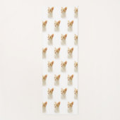 Tapis De Yoga Petit Chat Blondie Se Demandant (Devant)