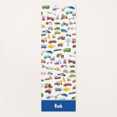 Tapis De Yoga Petits Garçons Qui Déplacent Voitures Véhicules No (Devant)