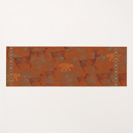 Tapis De Yoga Petroglyphes du sud-ouest des Canyons (Devant (Horizontal))