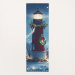 Tapis De Yoga Phare de Noël nautique