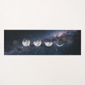 Tapis De Yoga Phase de lune sur voie laiteuse (Devant (Horizontal))