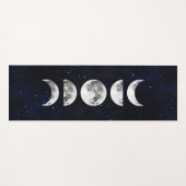 Tapis De Yoga Phases de lune cosmique (Devant (Horizontal))