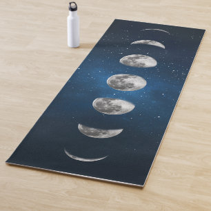 Tapis De Yoga Phases de lune Galaxy Stars