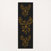 Tapis De Yoga Phoenix de cuivre se lève sur noir (Devant)