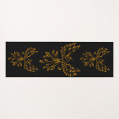 Tapis De Yoga Phoenix de cuivre se lève sur noir (Devant (Horizontal))