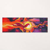 Tapis De Yoga Phoenix flammé (Devant (Horizontal))
