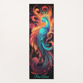 Tapis De Yoga Phoenix Orange Black Turquoise Bold (Devant)