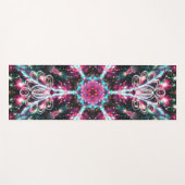 Tapis De Yoga Phosphorescence Zen Lotus Star Kaleid (Devant (Horizontal))
