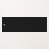 Tapis De Yoga Photo classique et monogramme (Devant (Horizontal))