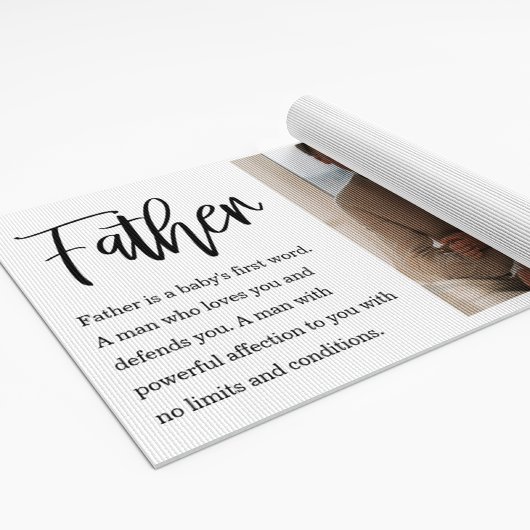 Tapis De Yoga Photo Collage Moderne Avec Père Meilleur Devis Cad