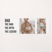 Tapis De Yoga Photo Collage moderne | Cadeau papa (Devant (Horizontal))