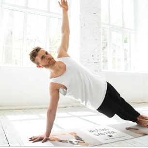 Tapis De Yoga Photo Collage moderne Meilleur Papa Chien Jamais