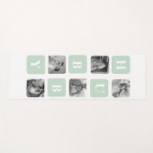 Tapis De Yoga Photo Collage moderne Mint Best Hubby Cadeau (Devant (Horizontal))