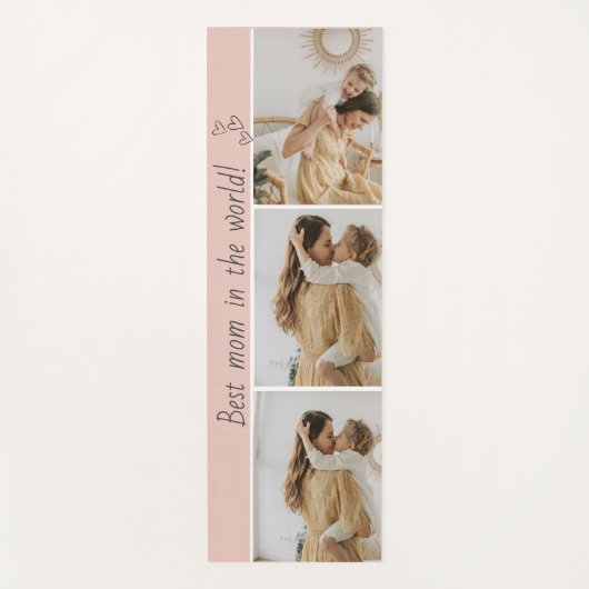 Tapis De Yoga Photo Collage Yoga Mat - Meilleure maman au monde (Devant)