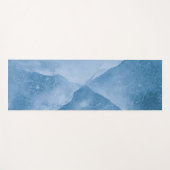 Tapis De Yoga Photo de glace bleue (Devant (Horizontal))