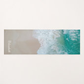 Tapis De Yoga Photo de plage moderne (Devant (Horizontal))