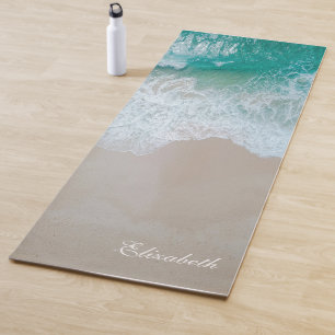 Tapis De Yoga Photo de plage moderne
