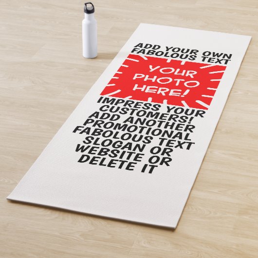 Tapis De Yoga Photo et texte personnalisés Yoga Mats, toute coul (En situation)