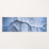 Tapis De Yoga Photographie d'une fissure de surface de glace ble (Devant (Horizontal))