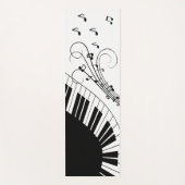 Tapis De Yoga Piano Keyboard Music Design (Devant)